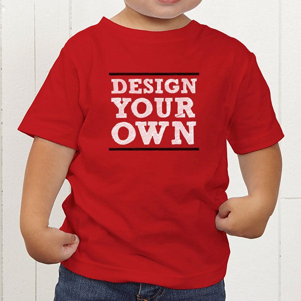 Design Your Own Personalized Toddler TShirt Light Grey