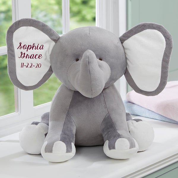 big plush elephant for baby