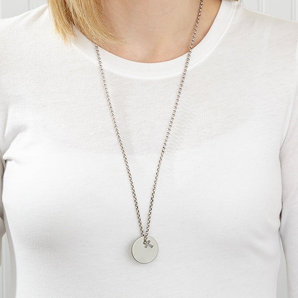 Personalized Cross Pocket Token Blessing