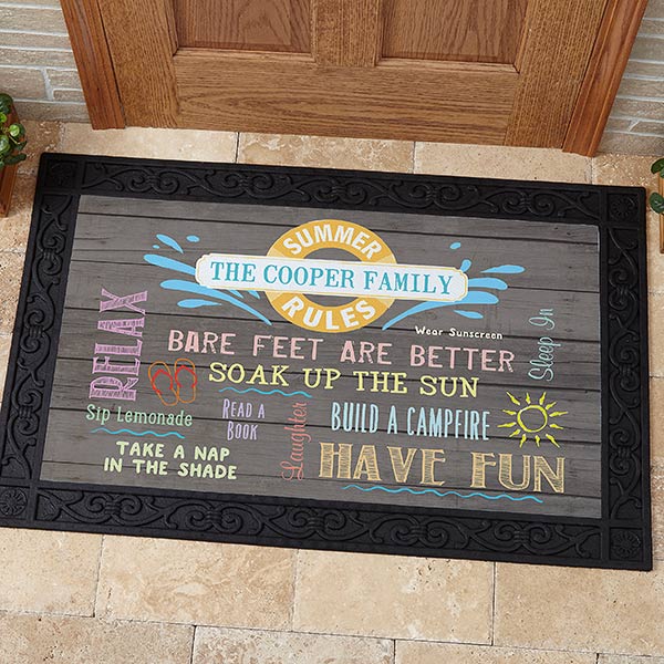 Personalized Summer Doormat 20x35 Add Custom Text