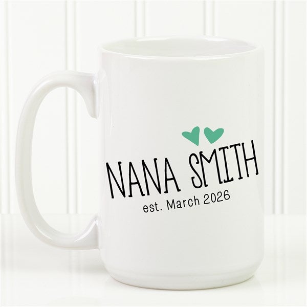 Personalized Coffee Mug - Grandparent Established - 15784