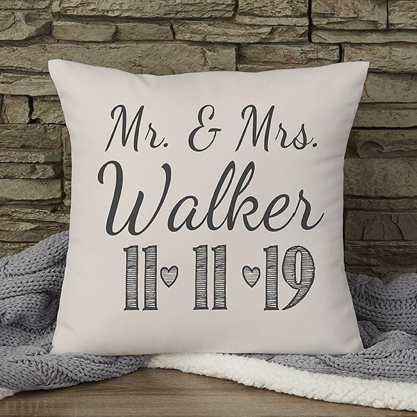 Personalized Wedding Throw Pillow 14 Wedding Gifts