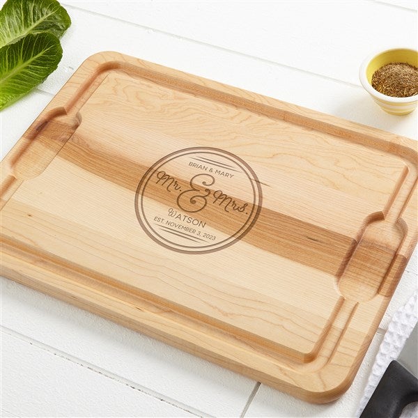 Personalized Maple Cutting Board Circle Of Love