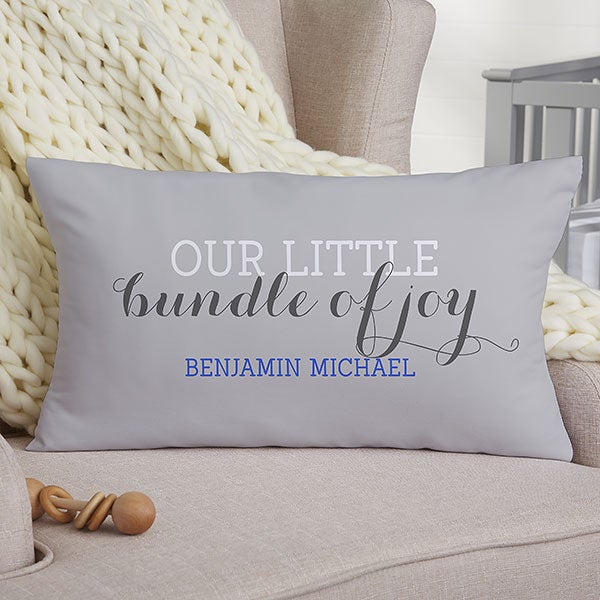 Personalized Keepsake Baby Pillow - Darling Baby Boy - 15856