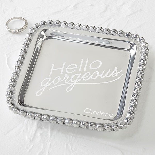 Mariposa Personalized Jewelry Tray - String of Pearls - 15861