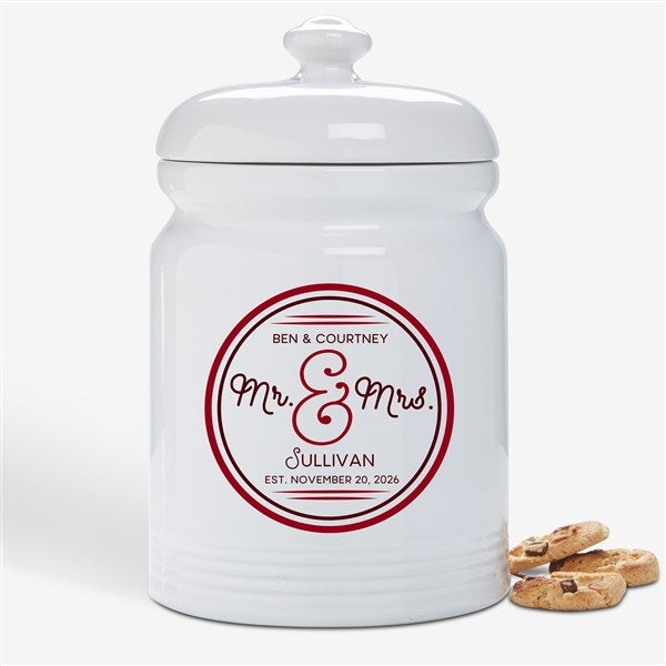 Personalized Wedding Cookie Jar - Circle Of Love - 15871