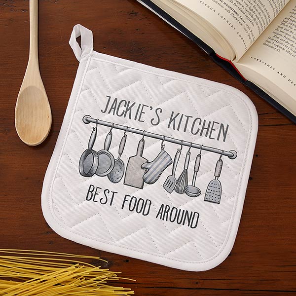 Personalized Apron & Potholder - Seasoned With Love - 15874