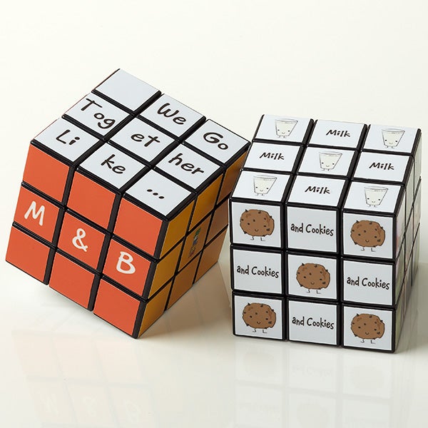 Personalized Romantic Rubik's Cube - We Go Together Like ... - 15892