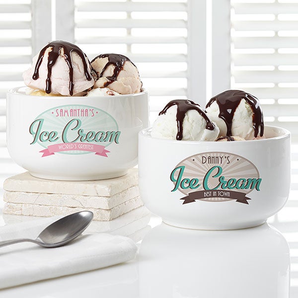 Personalized Ice Cream Bowl - Ice Cream Shoppe - 15899