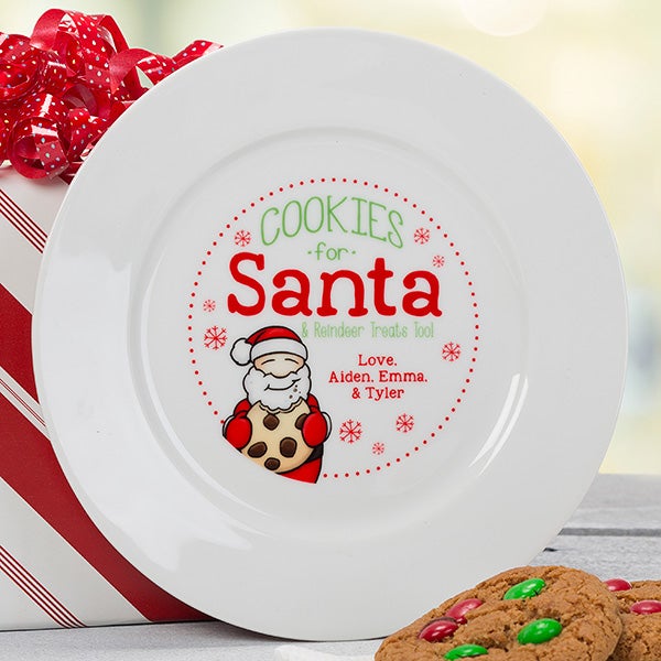 Cookies Made Especially For Santa Plate 