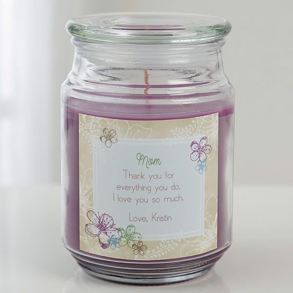 15940 For Her Personalized Scented Glass Candle Jar