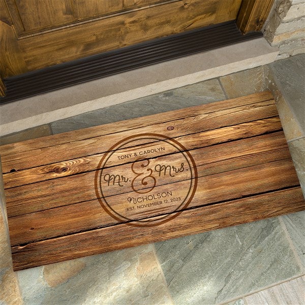 Personalized Wedding Oversized Doormat Circle Of Love