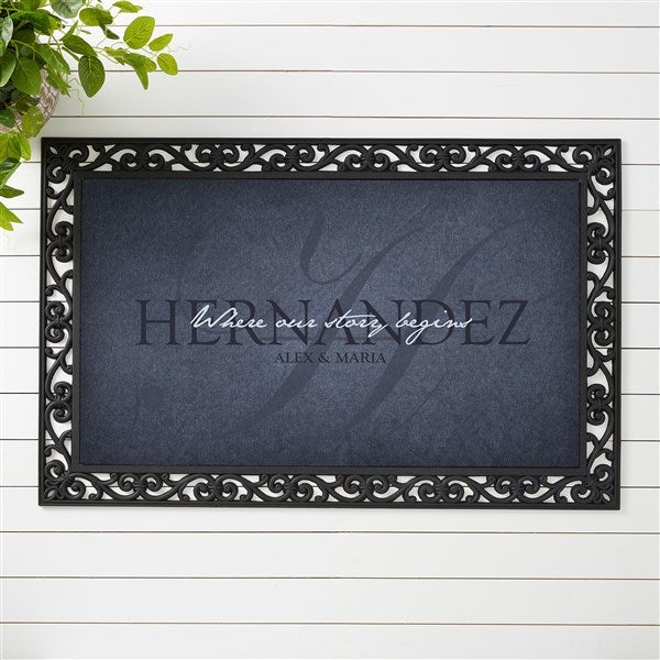 Personalized Family Doormats - Heart of Our Home - 15964