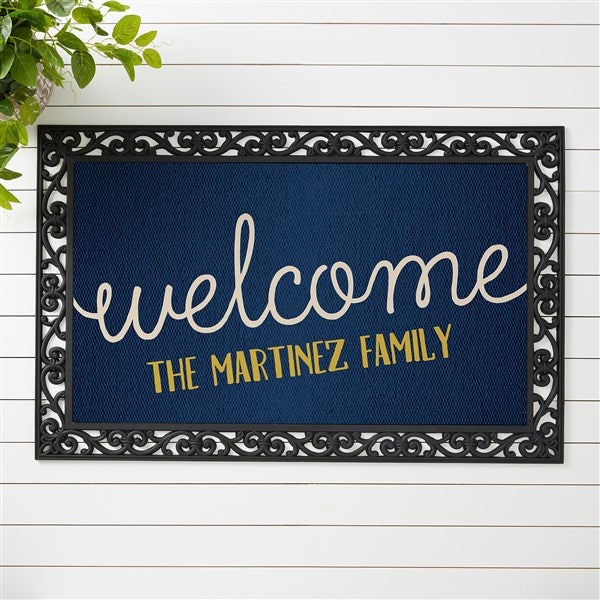 Personalized Greetings Doormat - 15965