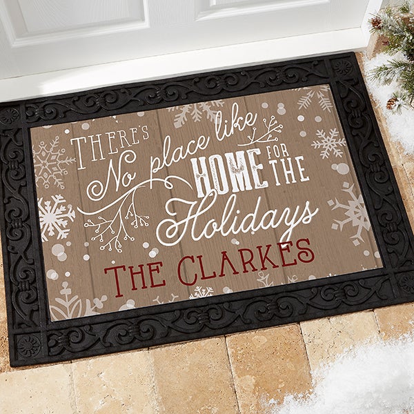 Theres No Place Like Grandma and Grandpas Mothers Day Funny Door Mat Welcome Mat Grandparent Gift Fathers Home Doormat