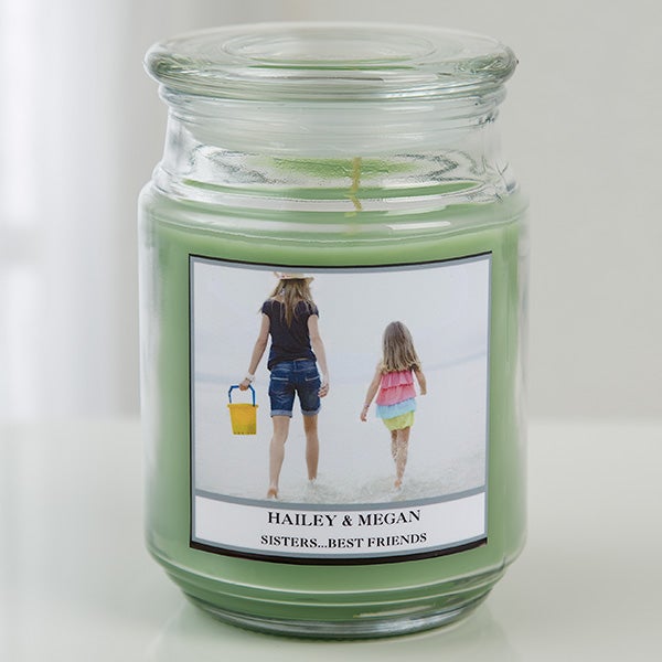 16001 Picture Perfect Personalized Scented Glass Candle Jar