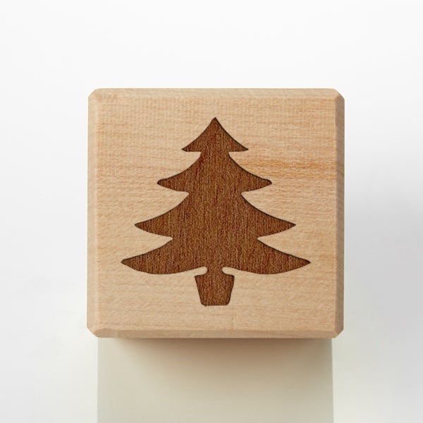 Personalized Wood Block Ornament Baby's 1st Christmas