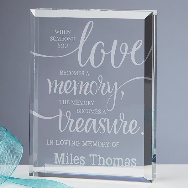 Personalized Memorial Keepsake - Memory Becomes a Treasure - 16029