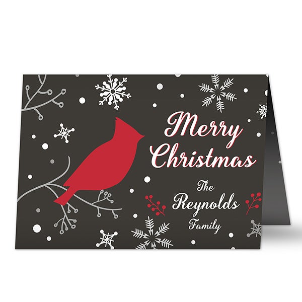 Personalized Christmas Cards - Wintertime Wishes - 16094