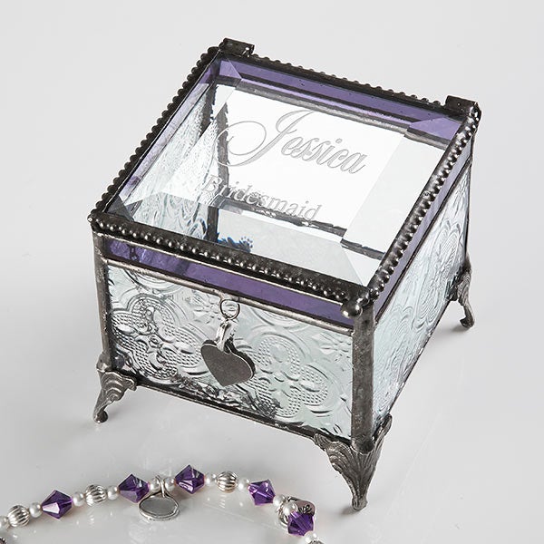 Wedding,Teachers Personalised Silver Plated Antique Jewellery Box-Engraved Free 