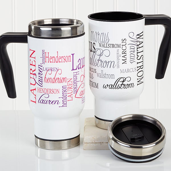 Personalized Commuter Mug - Signature Style - 16162