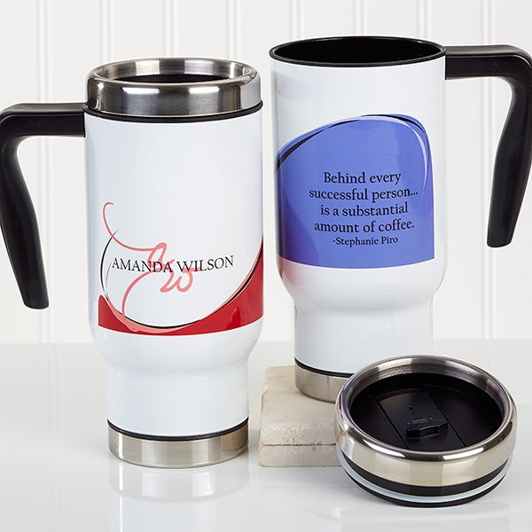 Personalized Commuter Travel Mug My Monogram