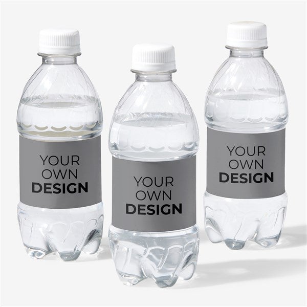 Design Your Own Personalized Water Bottle Labels - Set of 24 - 16231