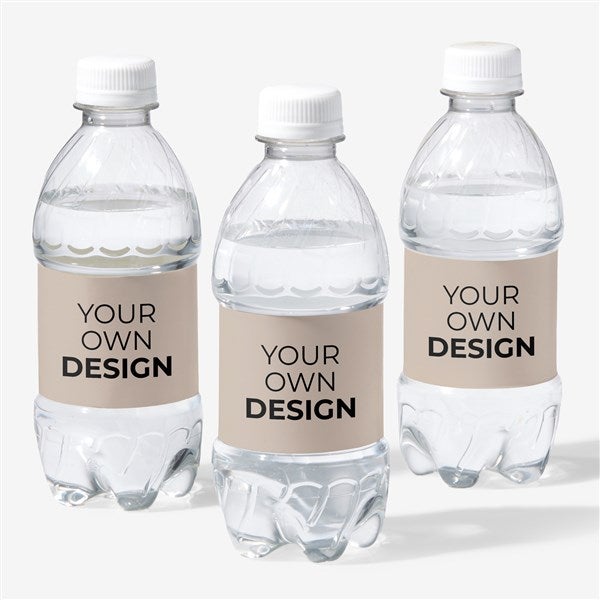 Design Your Own Personalized Water Bottle Labels - Set of 24 - 16231
