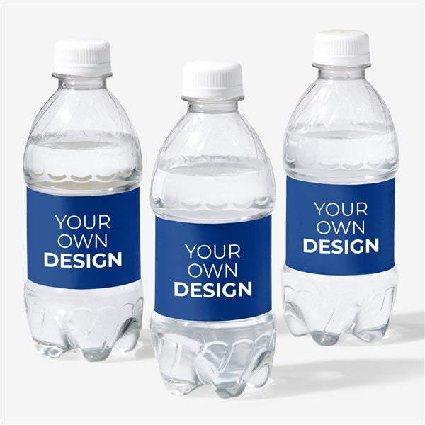 Design Your Own Personalized Water Bottle Labels - Set of 24 - 16231