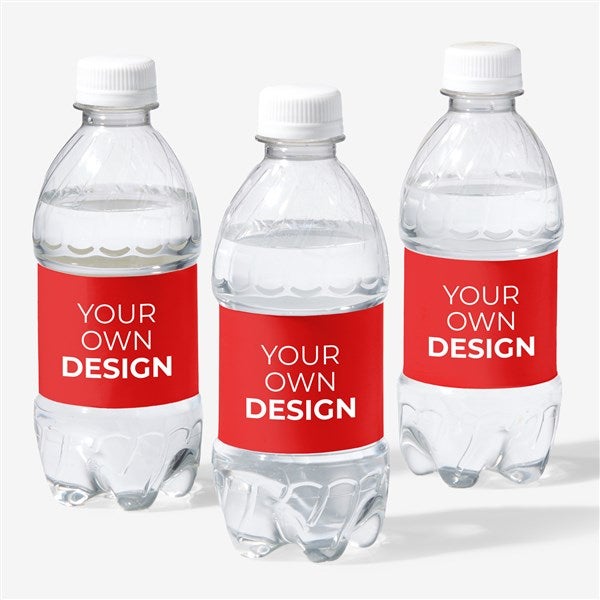 Design Your Own Personalized Water Bottle Labels - Set of 24 - 16231