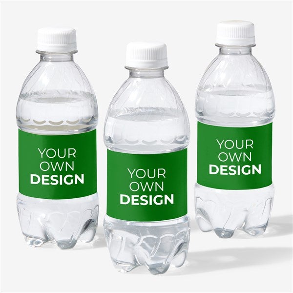 Design Your Own Personalized Water Bottle Labels - Set of 24 - 16231