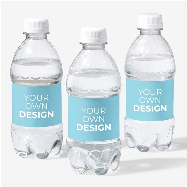 Design Your Own Personalized Water Bottle Labels - Set of 24 - 16231