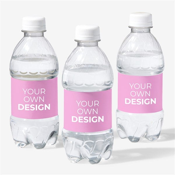 Design Your Own Personalized Water Bottle Labels - Set of 24 - 16231