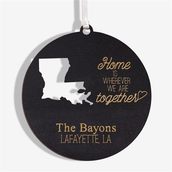 State of Love Personalized Couples Christmas Ornaments - 16236