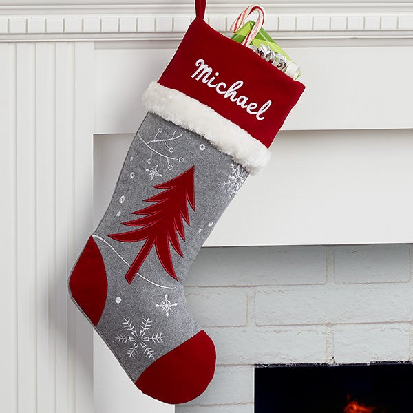 Personalized Christmas Stocking - Wintertime Wishes - 16280