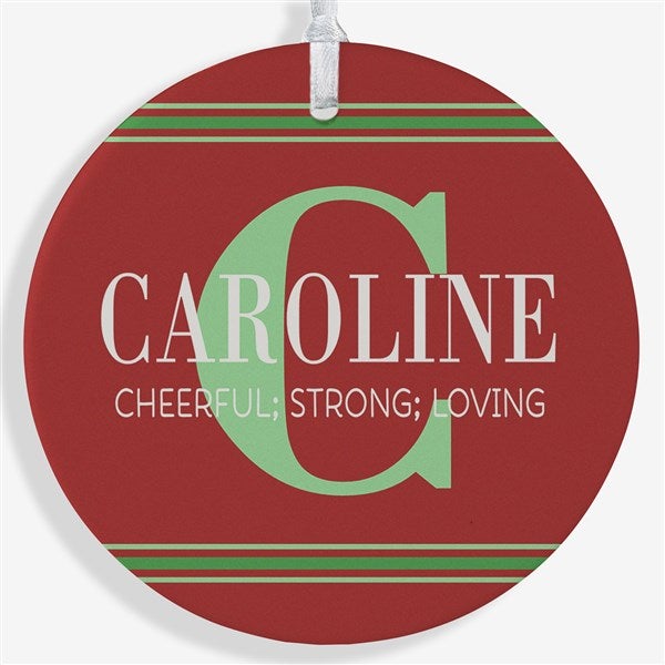 Personalized Christmas Ornament - My Name Means ... - 16297