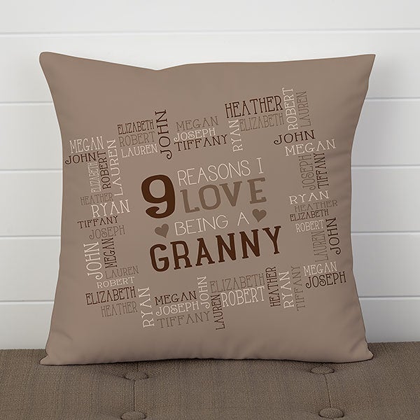 Personalized Decorative Throw Pillows - Reasons Why - 16303