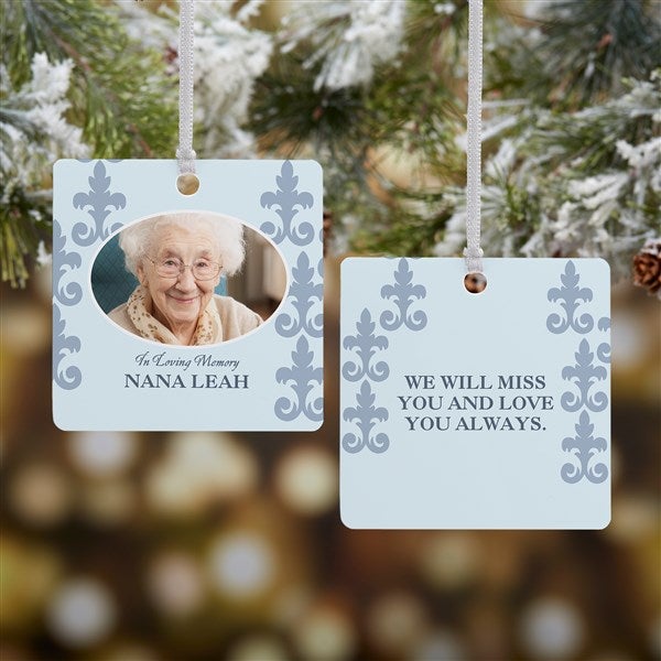 Personalized Photo Memorial Ornament For Him - In Loving Memory - 16333