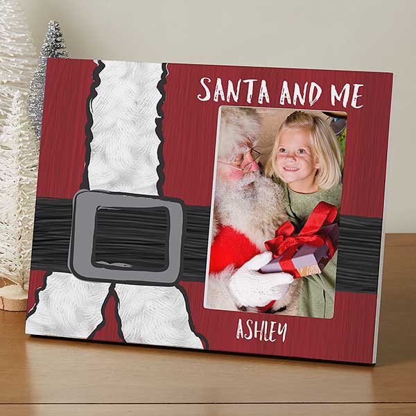 Personalized Christmas Picture Frame - Santa & Me - 16365