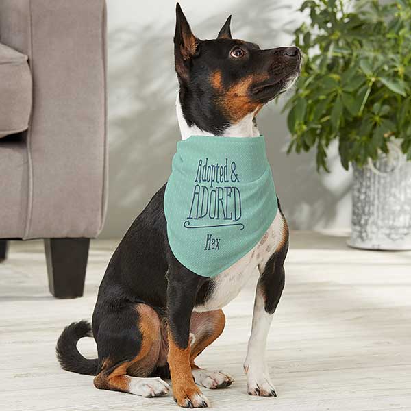 Personalized Dog Bandana - I'm Adopted - 16393