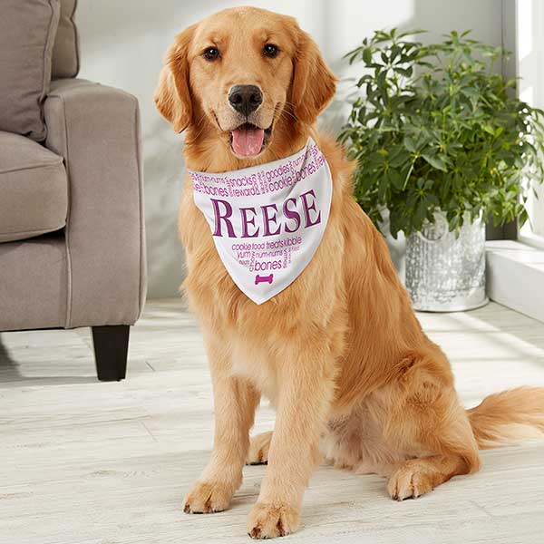 Personalized Pet Bandana - Doggie Delights - 16407