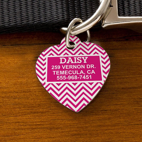Personalized Pet ID Tags - Chevron - 16409