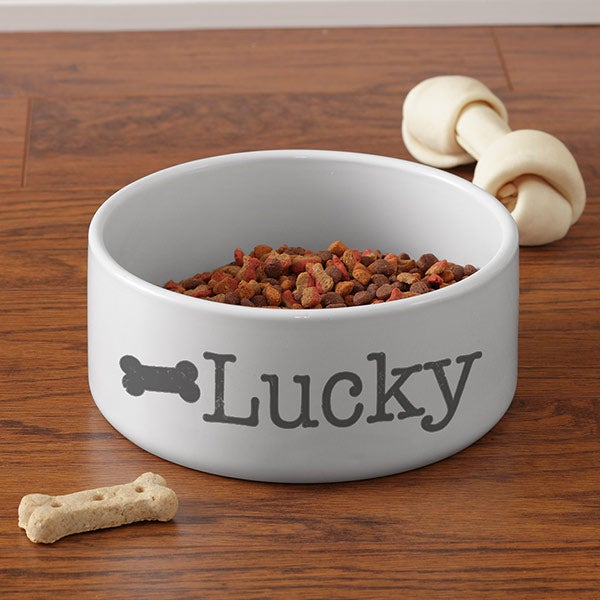 Farmhouse Pet Personalized Enamel Dog Bowl