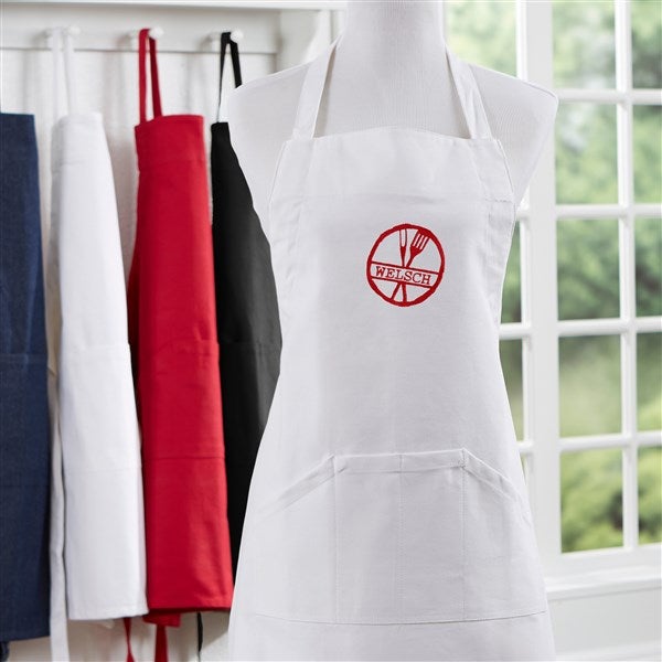 Personalized Chefs Aprons - Embroidered Family Brand - 16431