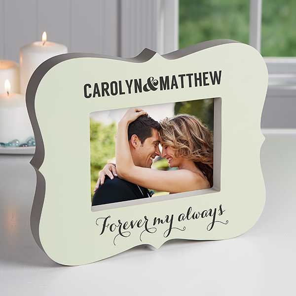 Personalized 5x7 Picture Frame Block for Couples