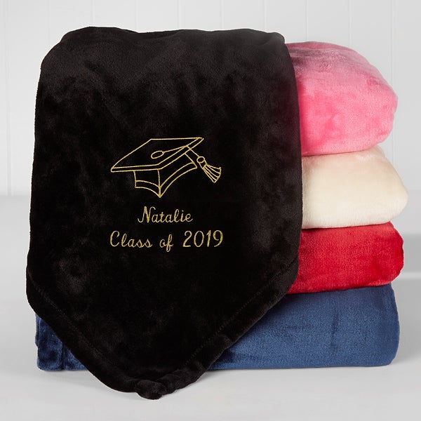 Personalized Graduation Fleece Blanket The Graduate