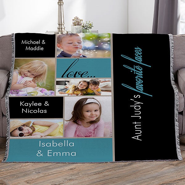 Personalized Photo Blankets - My Favorite Faces - 16467