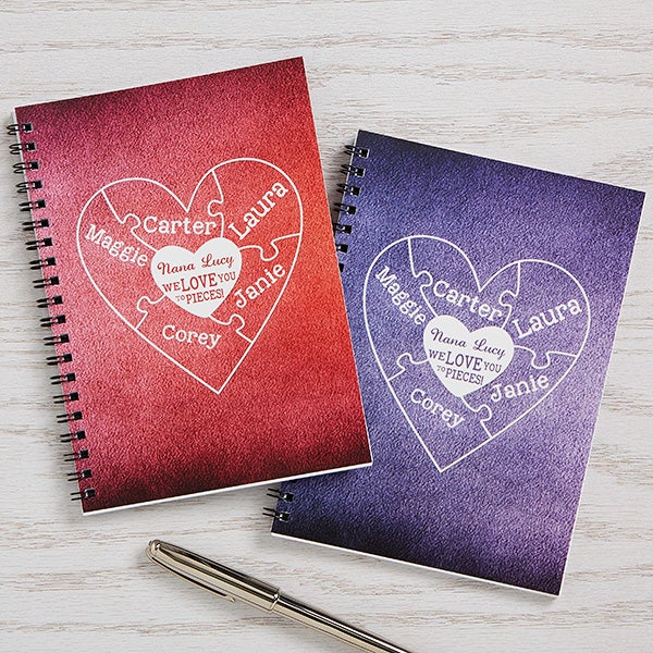 Personalized Mini Notebook Sets We Love You To Pieces