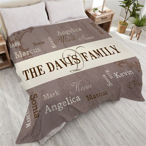 Personalized Family Blankets - Our Loving Family - 16488