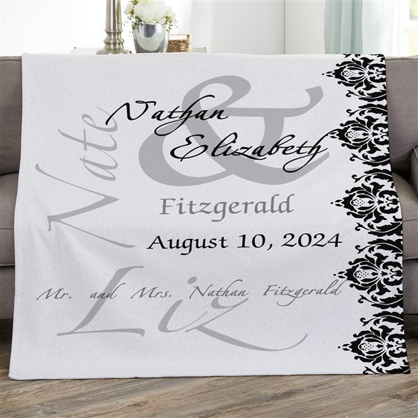 Personalized Wedding Blankets - The Wedding Couple - 16490